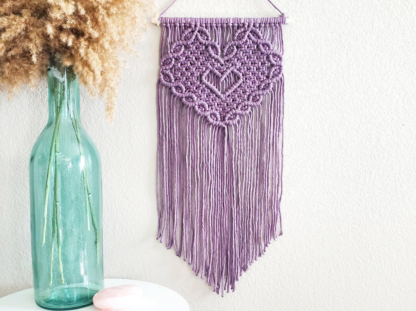 Macrame wall hanging pdf pattern "sweetheart"