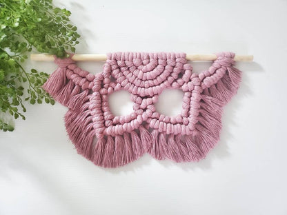 16 inch Chunky macrame flower mandalas. 4 color choices. Made to order.