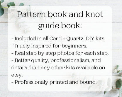 Macrame wall hanging kit "May". Beginner DIY  kits