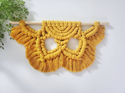 16 inch Chunky macrame flower mandalas. 4 color choices. Made to order.