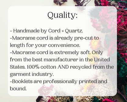 Macrame wall hanging kit "May". Beginner DIY  kits