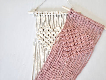 Beginner macrame heart wall hanging kit. Craft kits for adults and kids. Valentines day  craft kit.craft kit. Bohemian home and wall decor diy kit