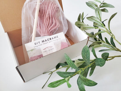 Beginner macrame heart wall hanging kit. Craft kits for adults and kids. Valentines day  craft kit.craft kit. Bohemian home and wall decor diy kit