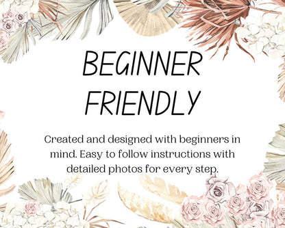 Macrame keychain DIY craft kit. Beginner Macrame kit.