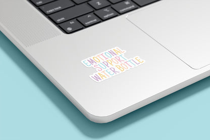 Emotional Support Water Bottle Vinyl Sticker