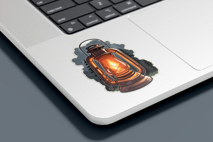 Vintage Lantern Vinyl Sticker