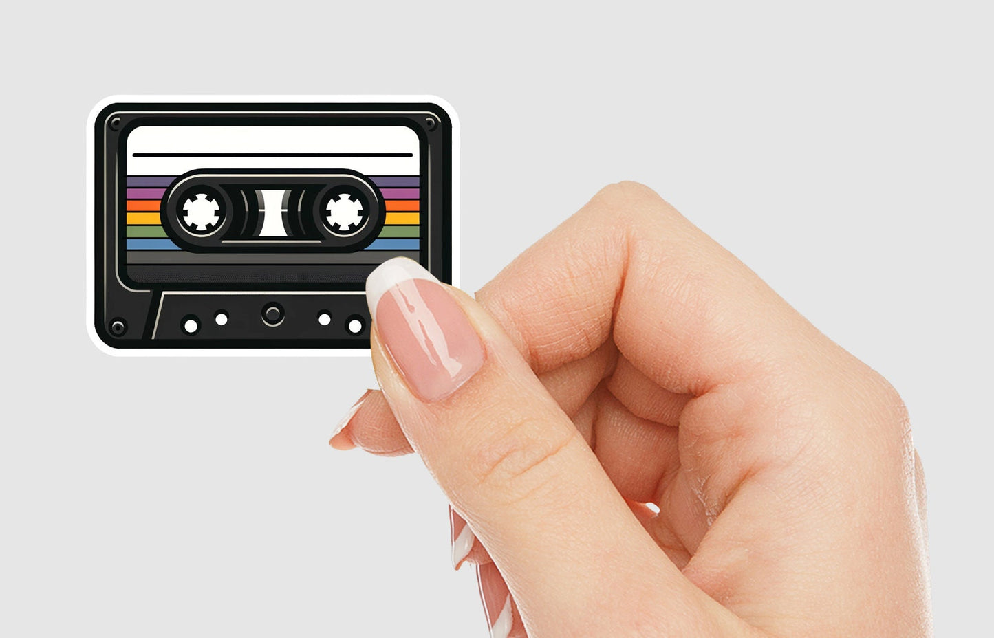 Retro Cassette Tape Vinyl Sticker