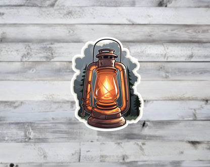 Vintage Lantern Vinyl Sticker