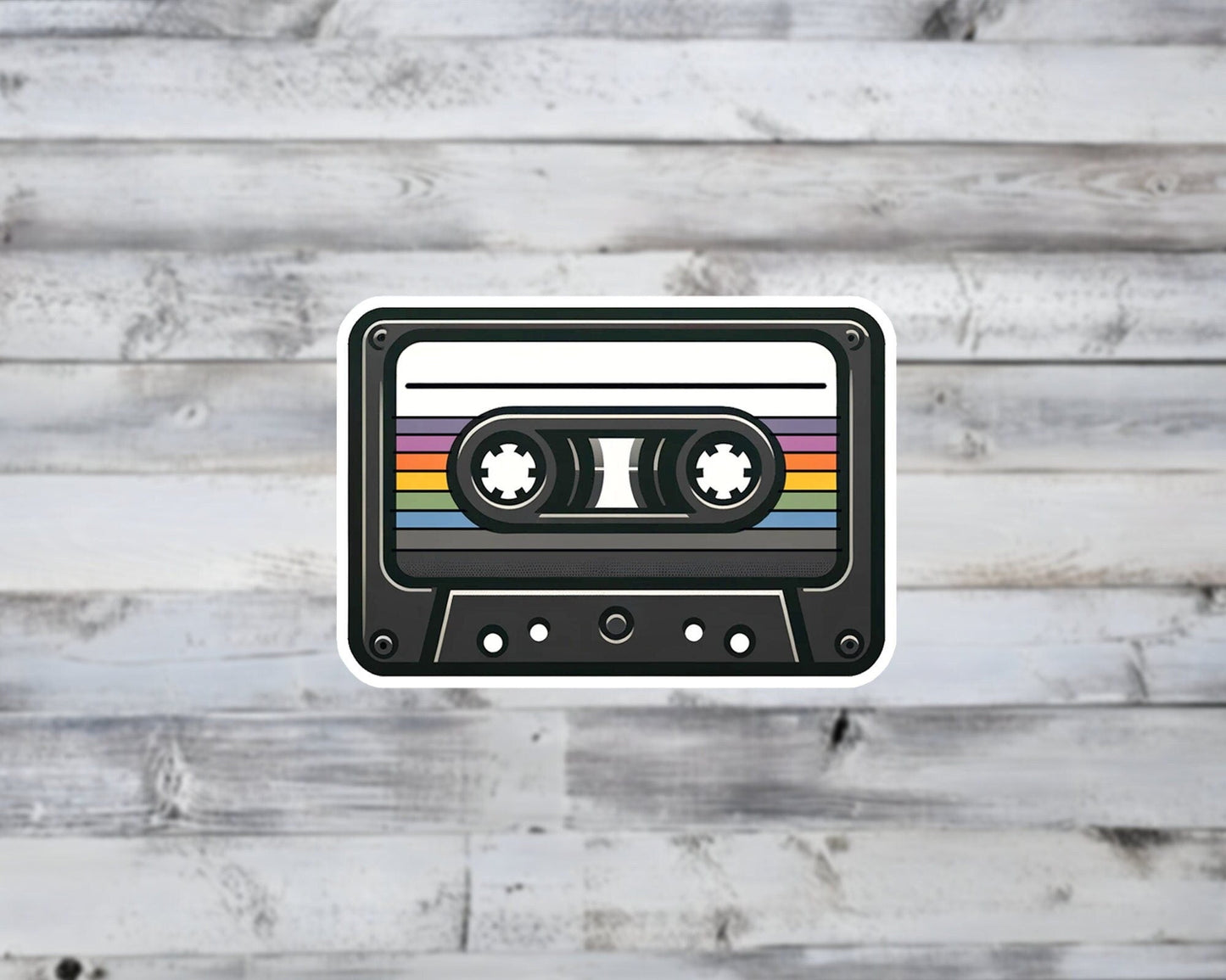 Retro Cassette Tape Vinyl Sticker