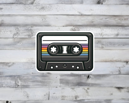 Retro Cassette Tape Vinyl Sticker