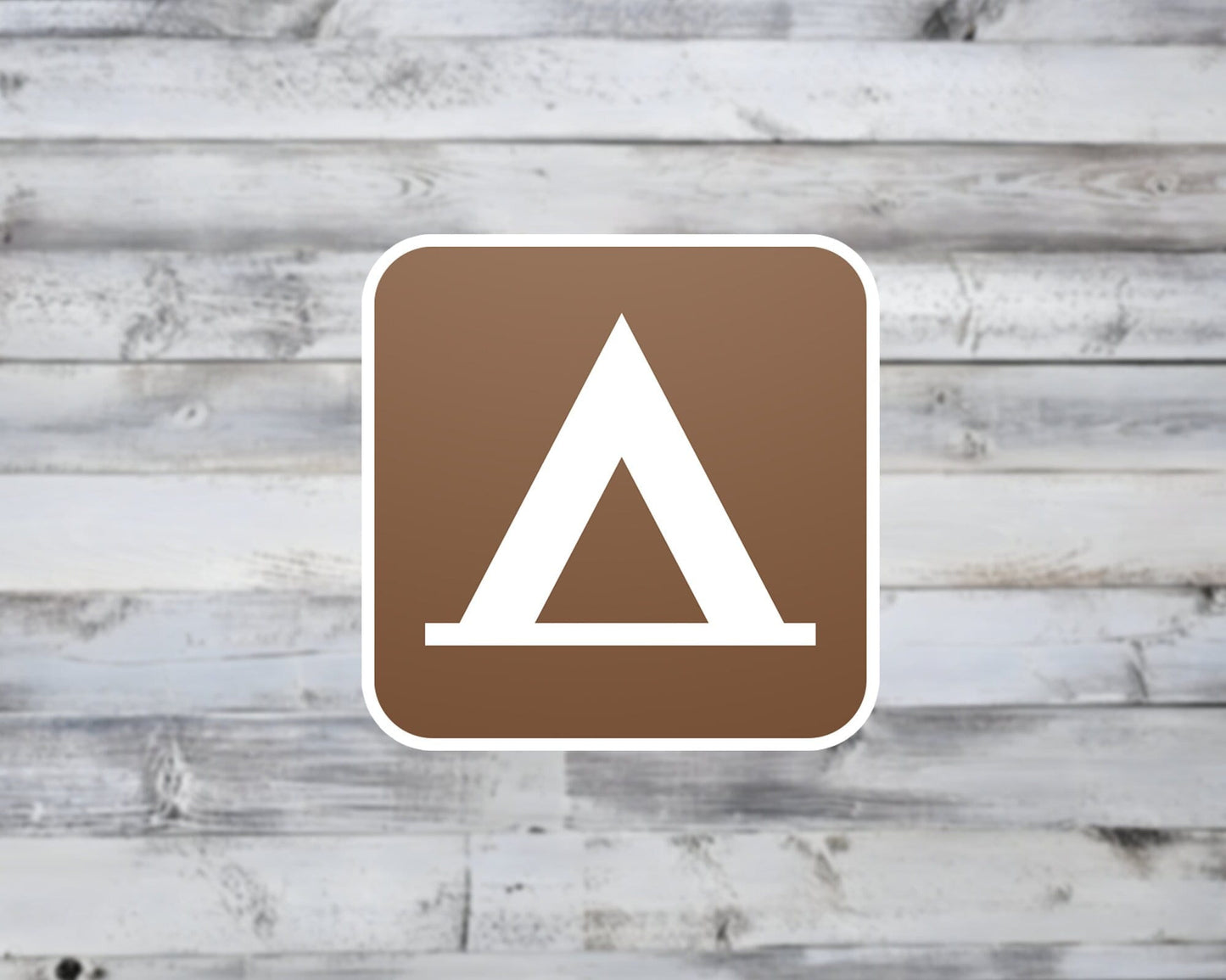 Camping National Park Symbol Vinyl Sticker