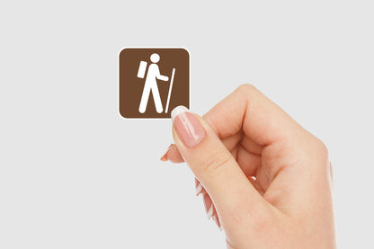 Hiking National Park Symbol Vinyl Sticker