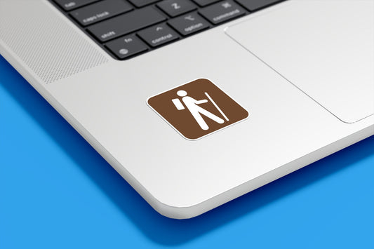 Hiking National Park Symbol Vinyl Sticker