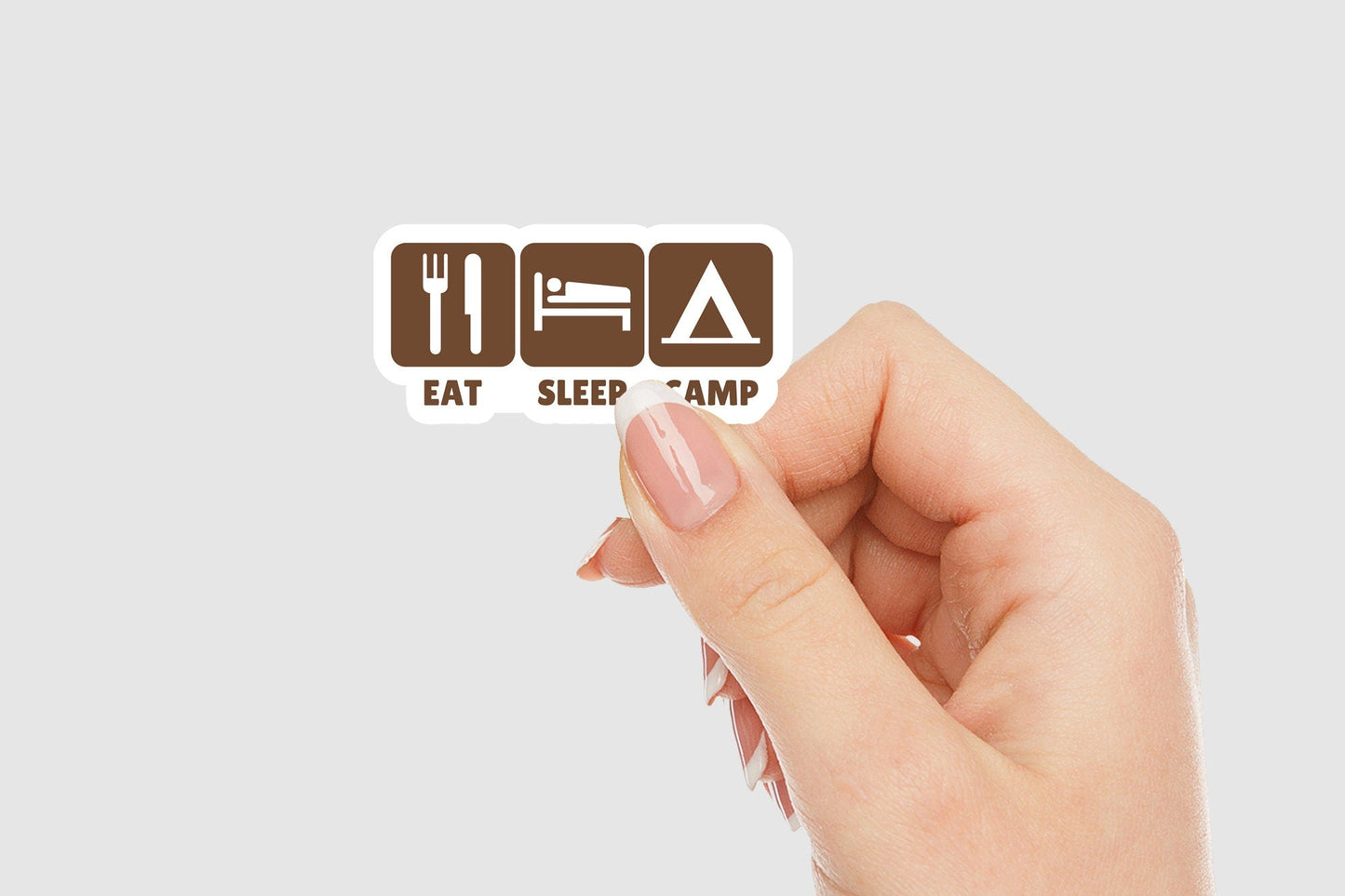 Eat Sleep Camp Vinyl Sticker