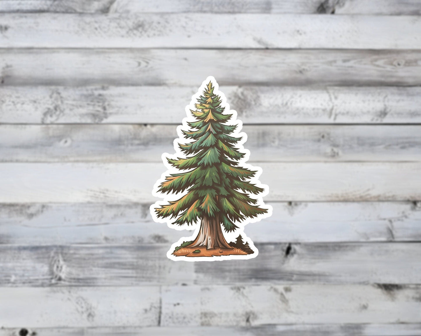 Majestic Redwood Tree Vinyl Sticker