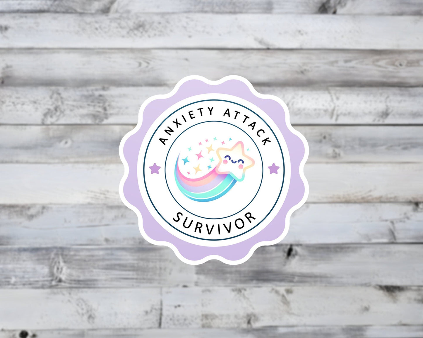 Anxiety Attack Survivor Vinyl Sticker
