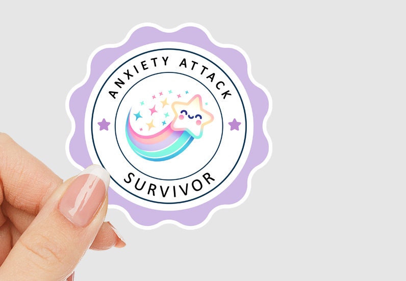 Anxiety Attack Survivor Vinyl Sticker
