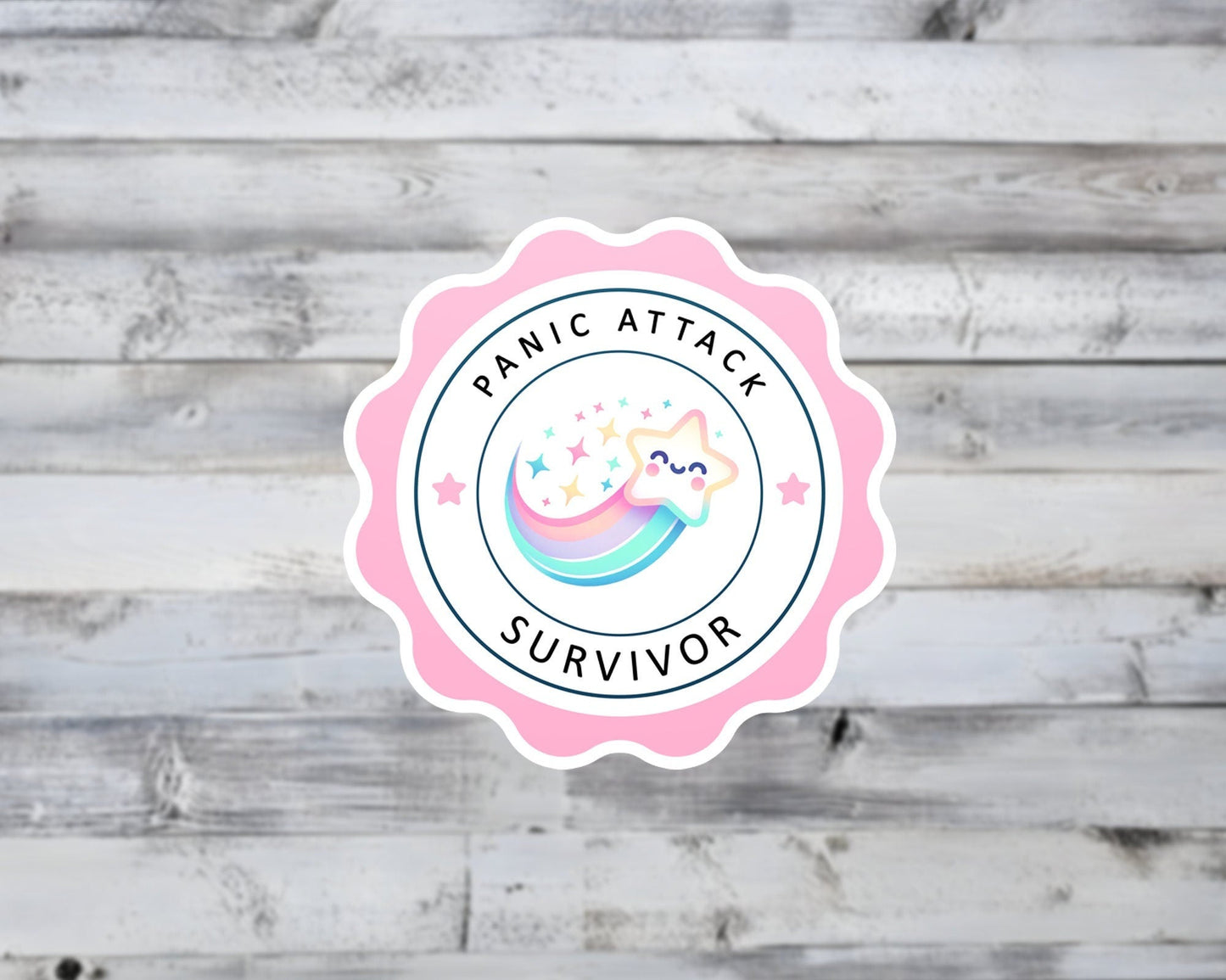Panic Attack Survivor Vinyl Sticker