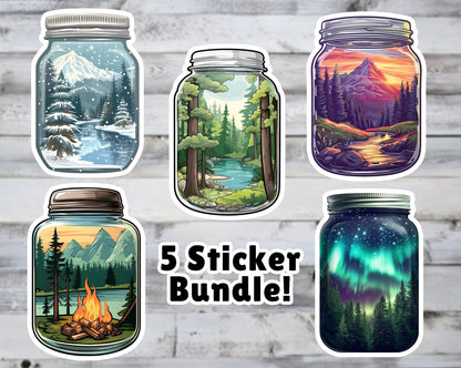 Nature Scenery Pack of Vinyl Stickers