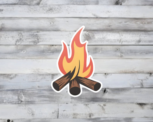 Cozy Campfire Vinyl Sticker