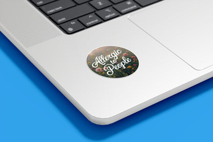 Allergic to People Vinyl Sticker