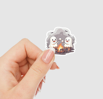 Ghost Campfire Vinyl Sticker