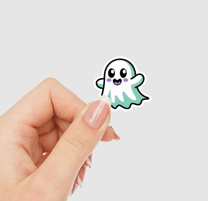 Halloween Kawaii Ghost Vinyl Sticker