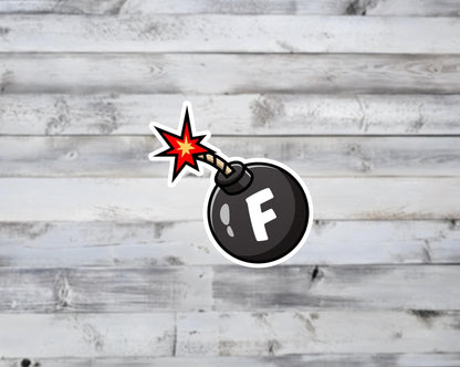 F Bomb Vinyl Sticker