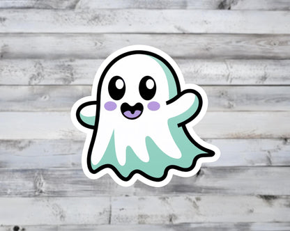 Halloween Kawaii Ghost Vinyl Sticker