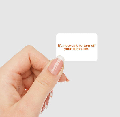 It's Now Safe to Turn Off Your Computer Vinyl Sticker