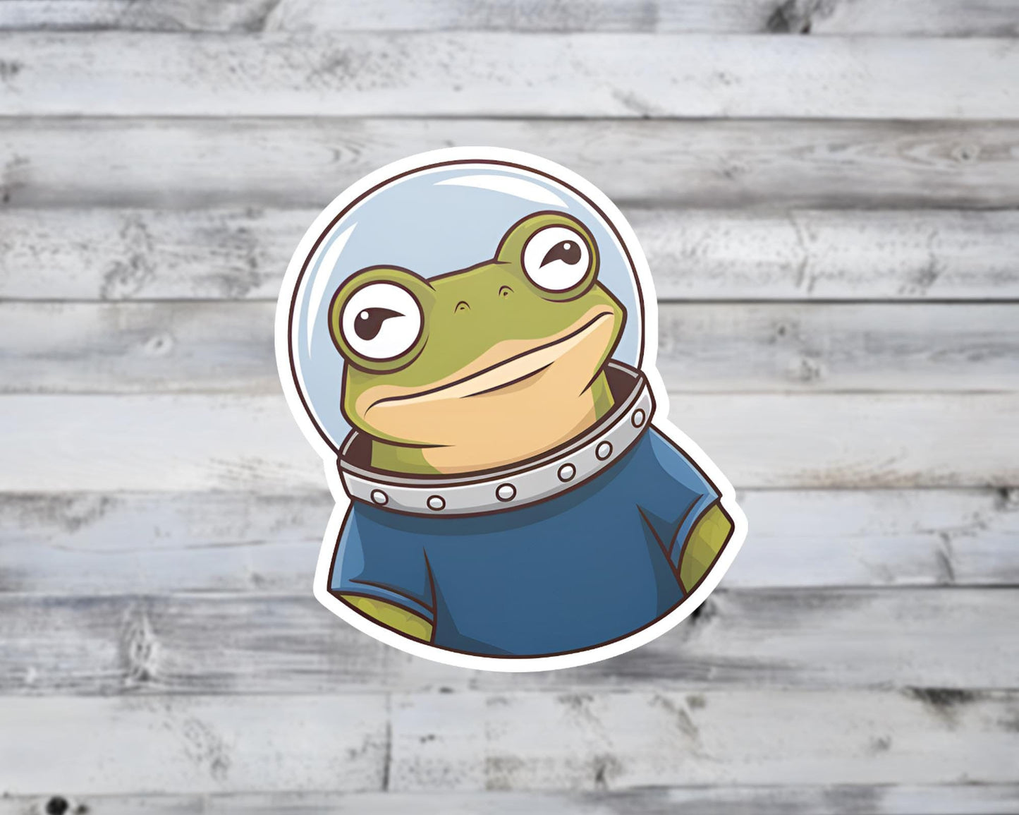 Astronaut Space Frog Vinyl Sticker