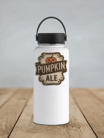 Pumpkin Ale Label Vinyl Sticker