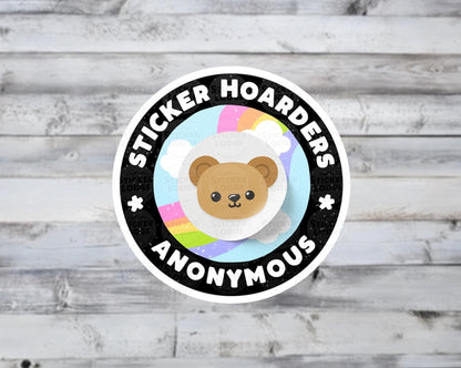 Sticker Hoarders Anonymous Vinyl Sticker