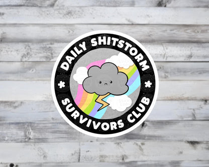 Daily Shitstorm Survivor Club Vinyl Sticker