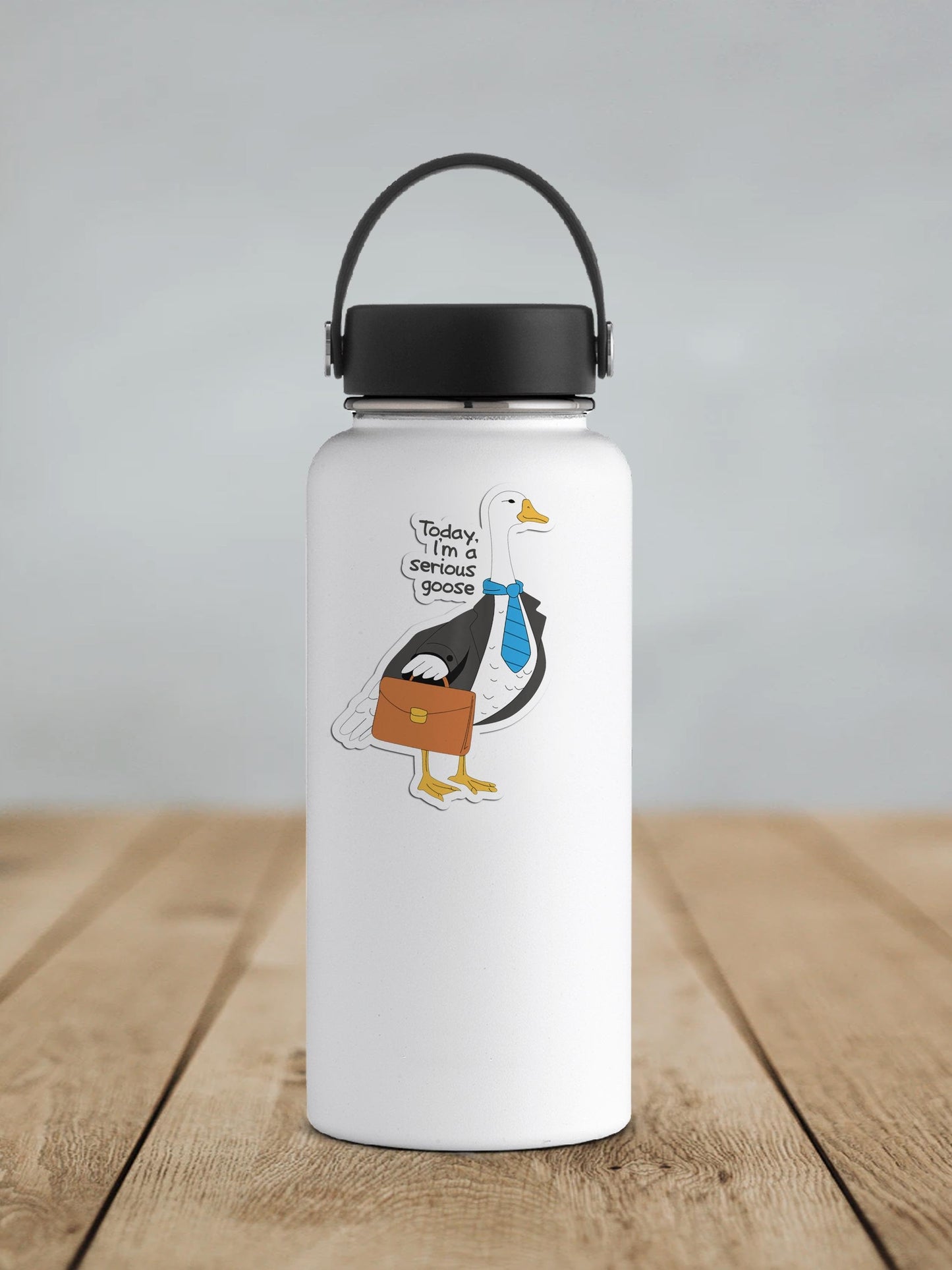 Serious Goose Vinyl Sticker