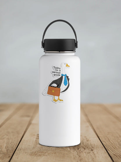 Serious Goose Vinyl Sticker