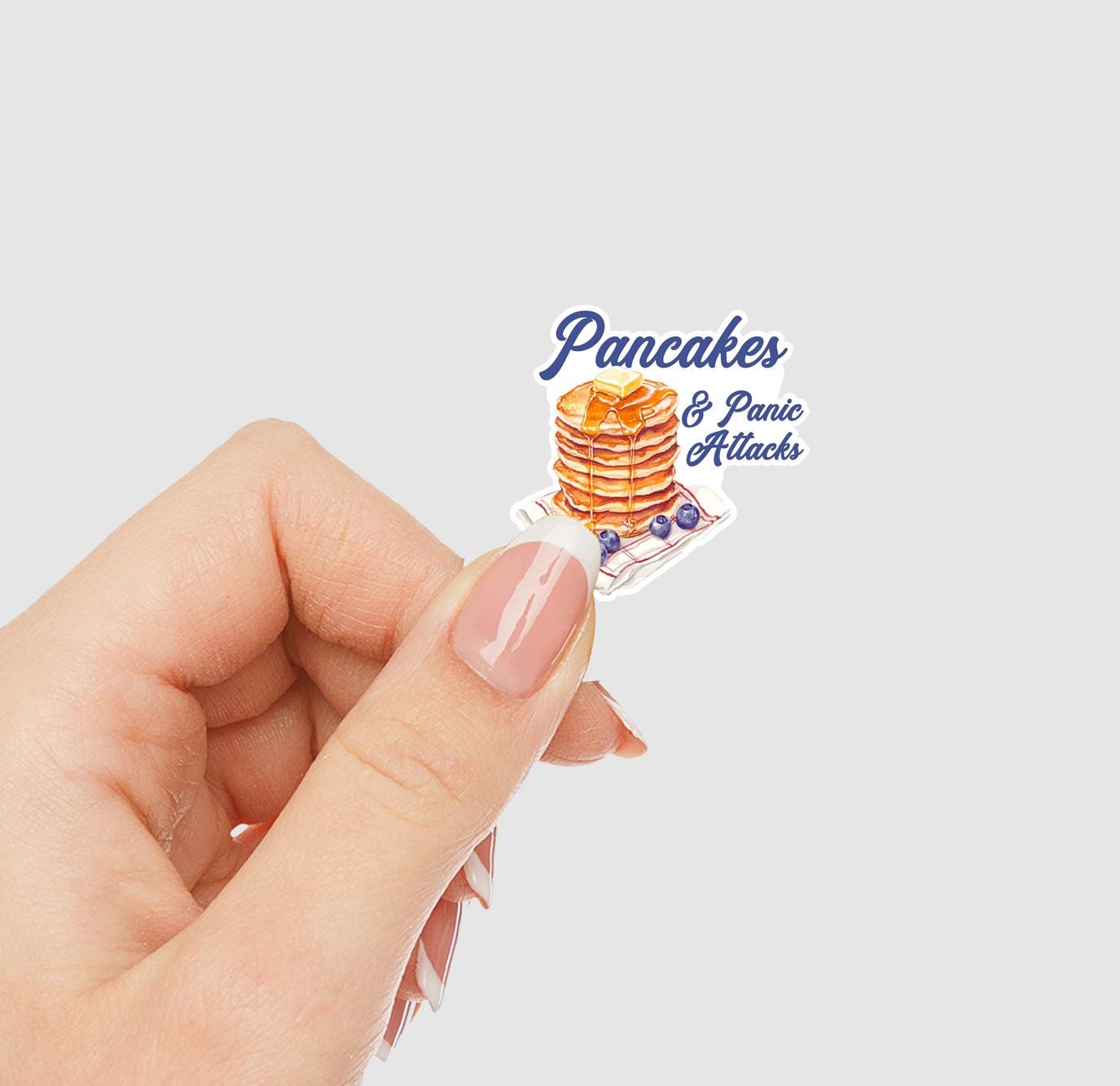 Pancakes and Panic Attacks Vinyl Sticker