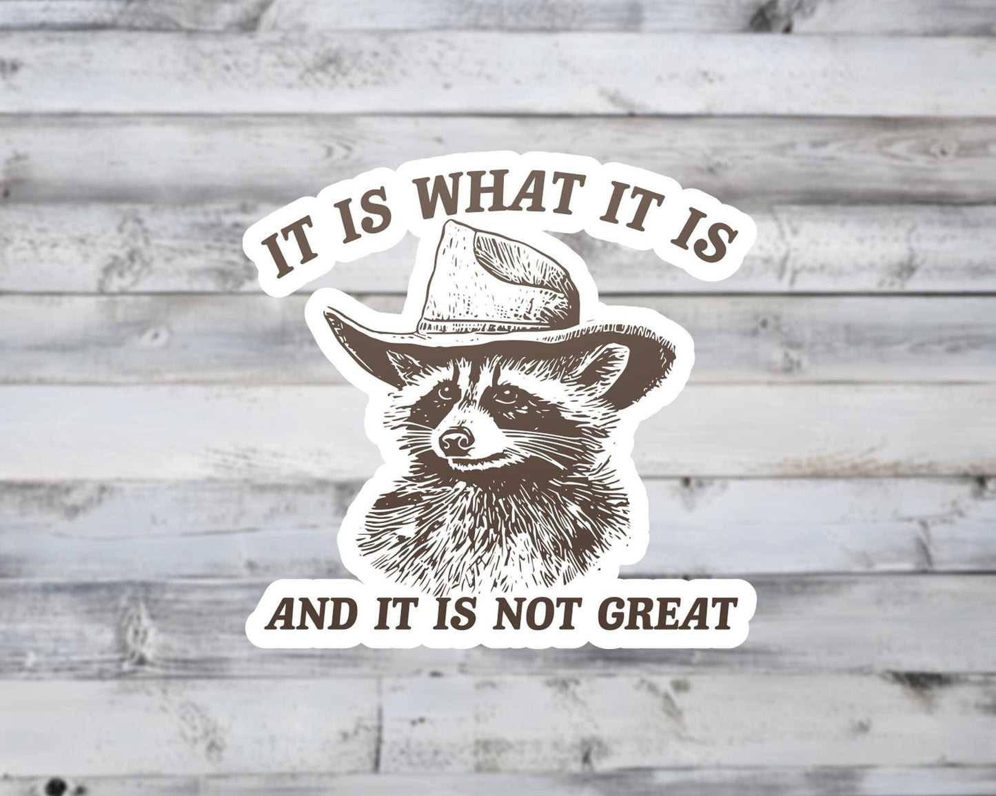 It Is What It Is And It Is Not Great Vinyl Sticker