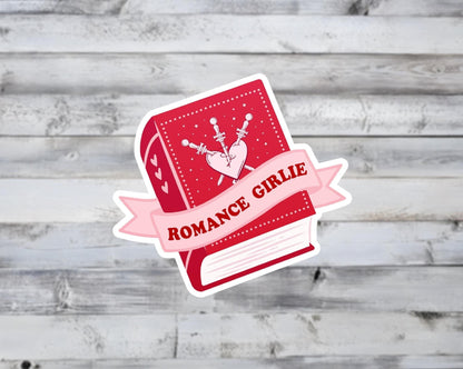 Romance Girlie Book Vinyl Sticker