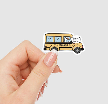 Struggle Bus Goose Vinyl Sticker