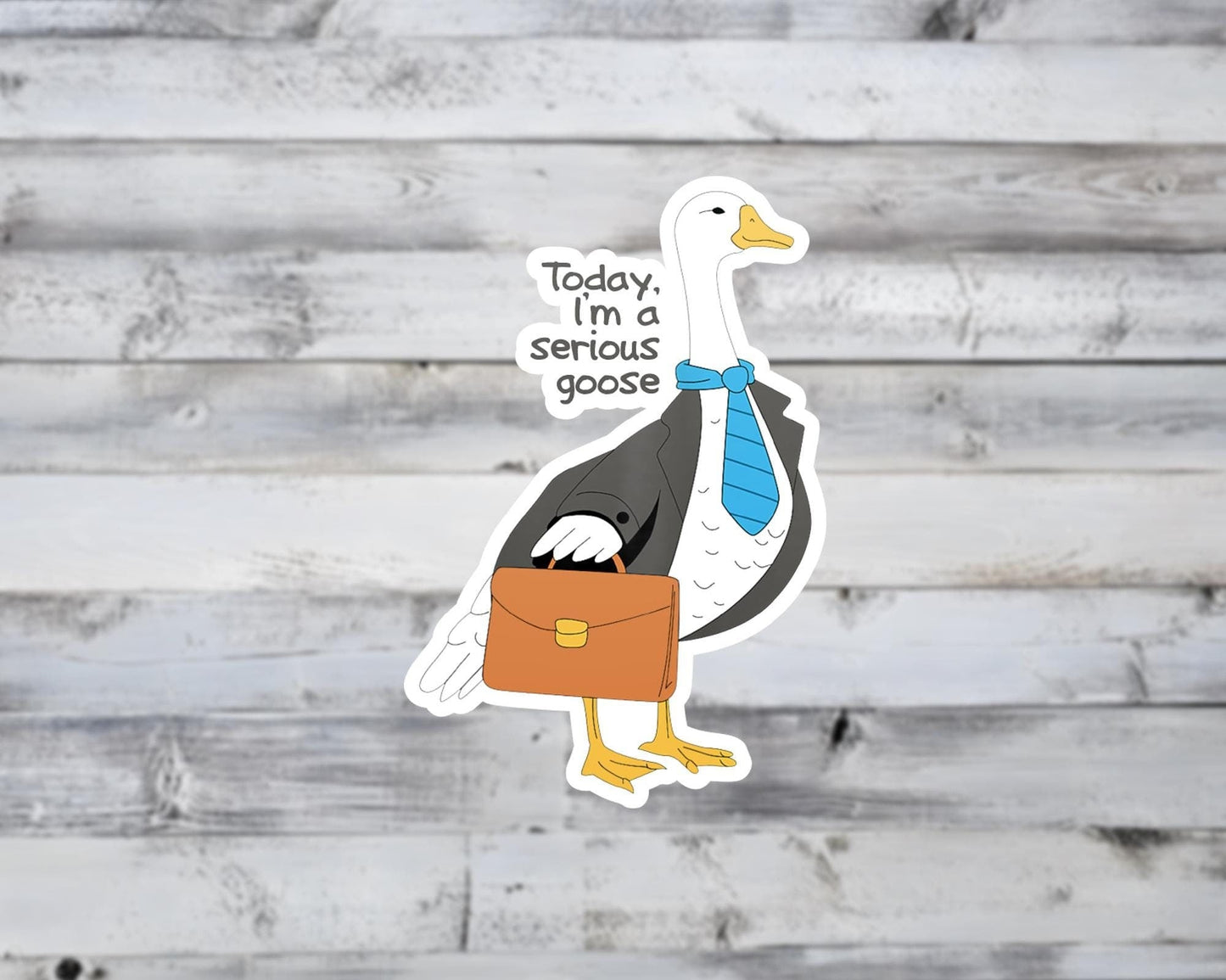 Serious Goose Vinyl Sticker