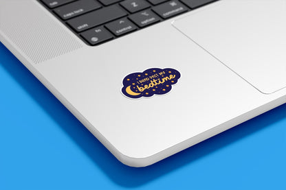I Read Past My Bedtime Vinyl Sticker