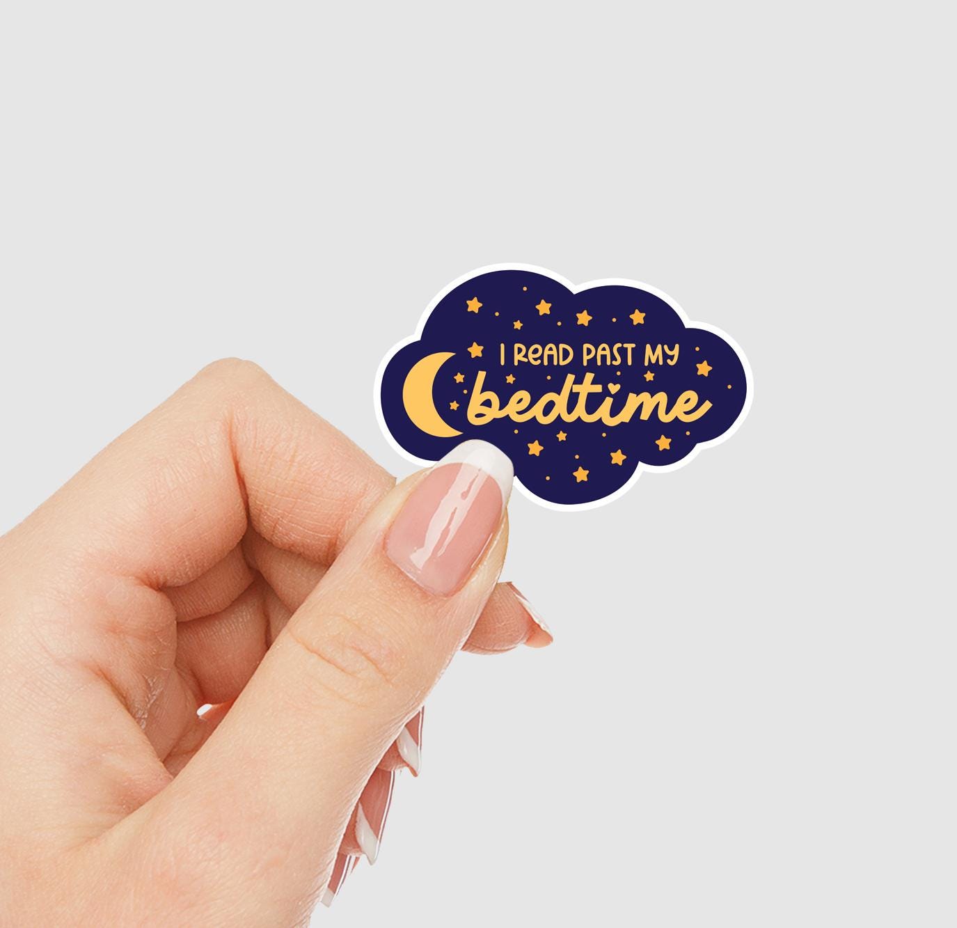 I Read Past My Bedtime Vinyl Sticker