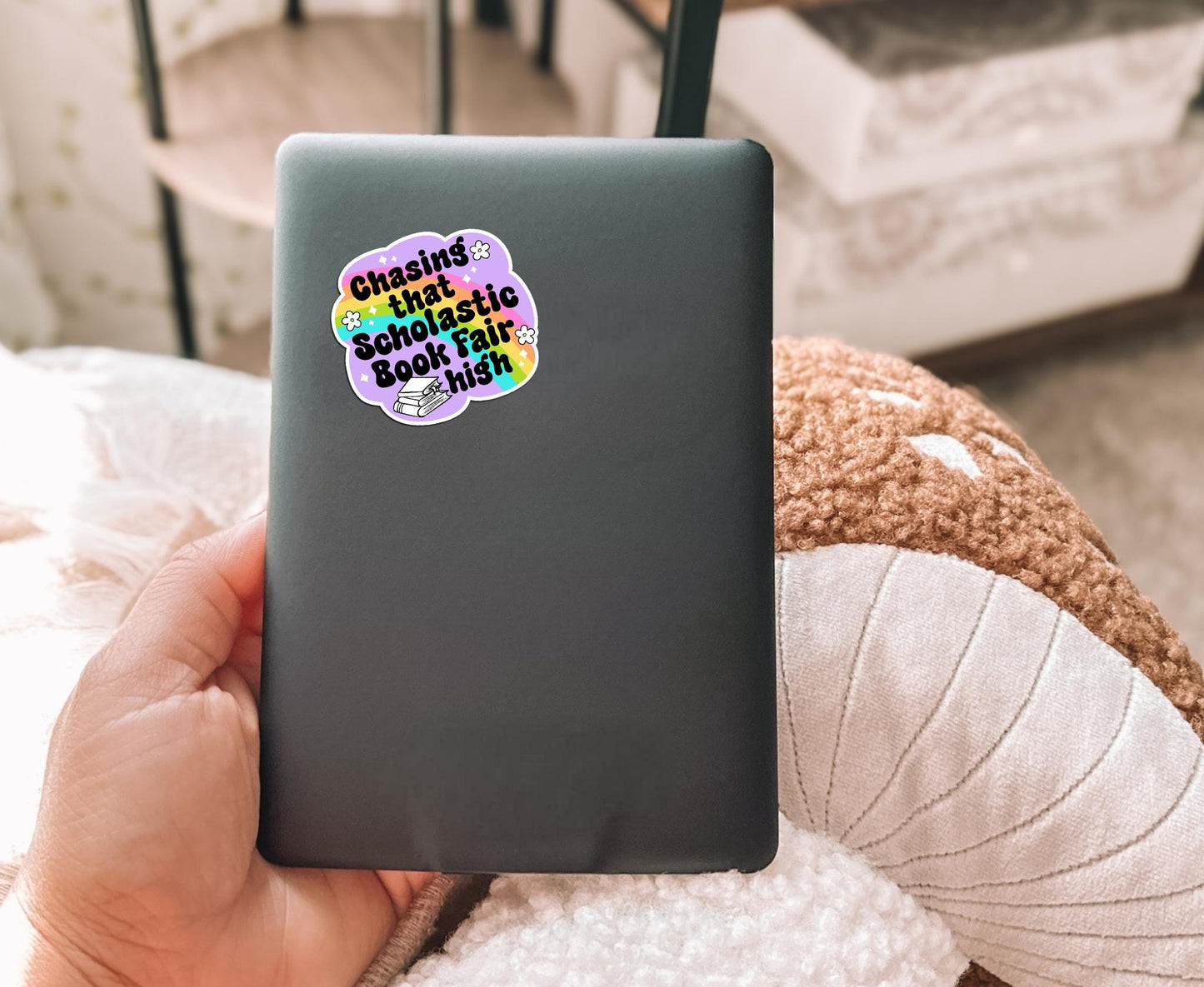 Chasing That Scholastic Book Fair High Vinyl Sticker