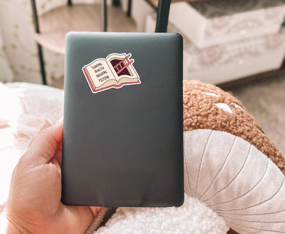 Leaving Reality Entering Fiction Vinyl Sticker