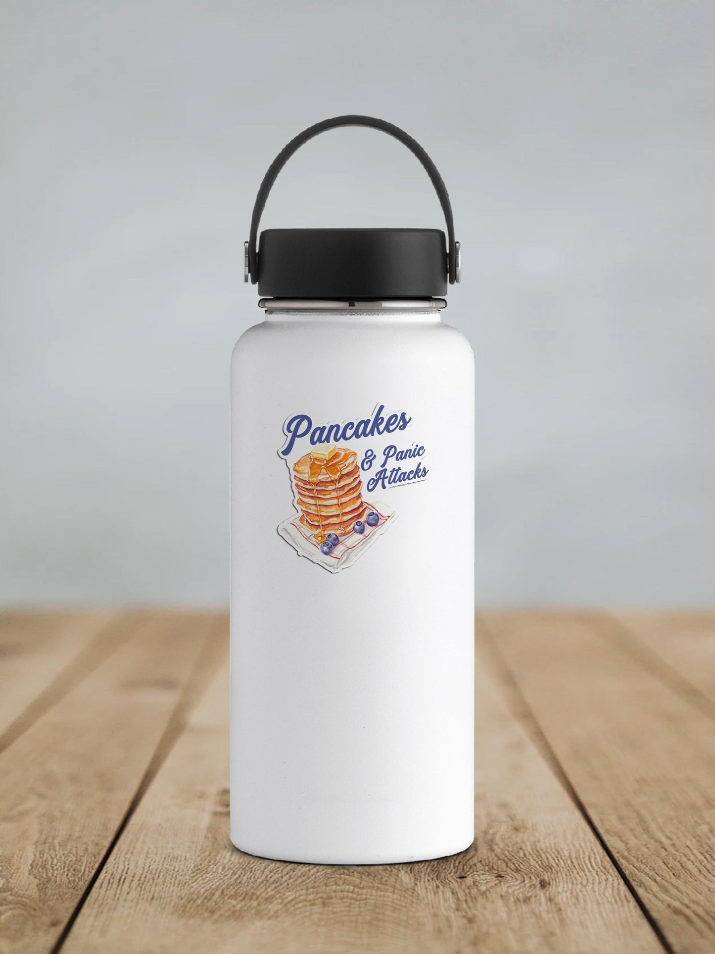 Pancakes and Panic Attacks Vinyl Sticker