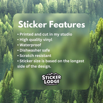 Allergic to People Vinyl Sticker