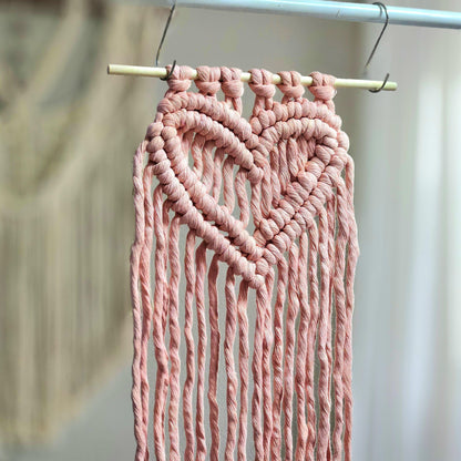 Macrame heart wall hanging. Ready to ship