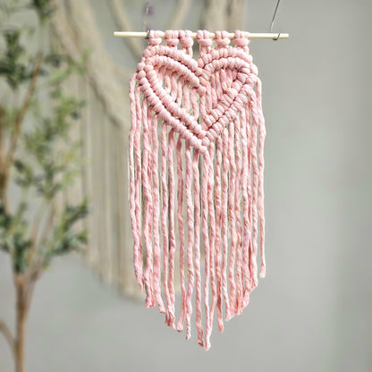 Macrame heart wall hanging. Ready to ship