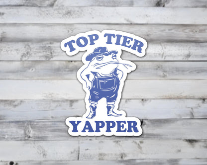 Top Tier Yapper Vinyl Sticker